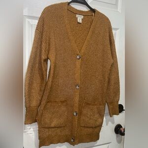 Jessica Simpson brown cardigan so soft Size S #knitwear #cardigan